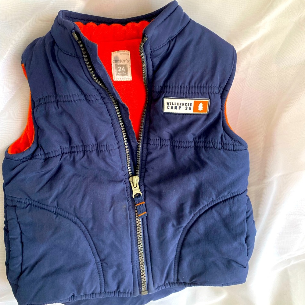 Carters Blue Vest Size 24mos